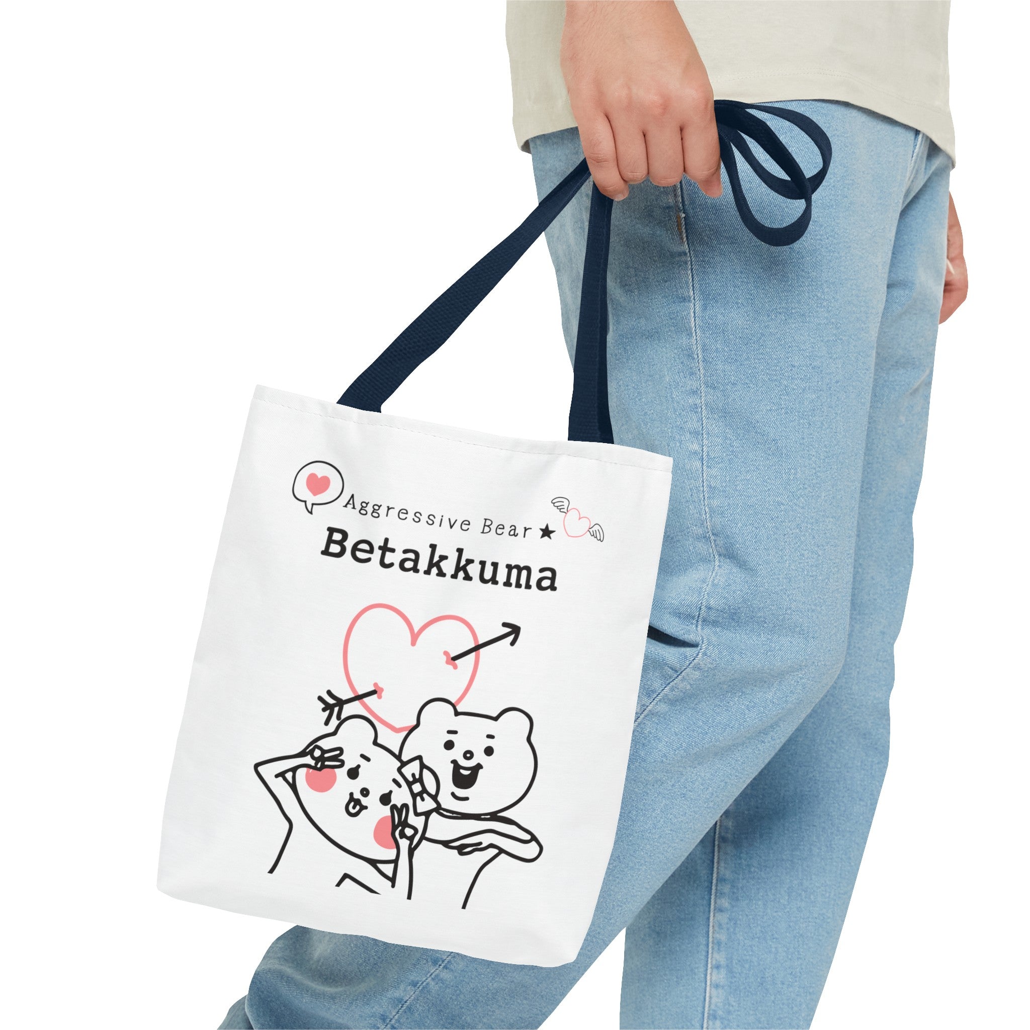 Betakkuma Arrow Heart Tote Bag